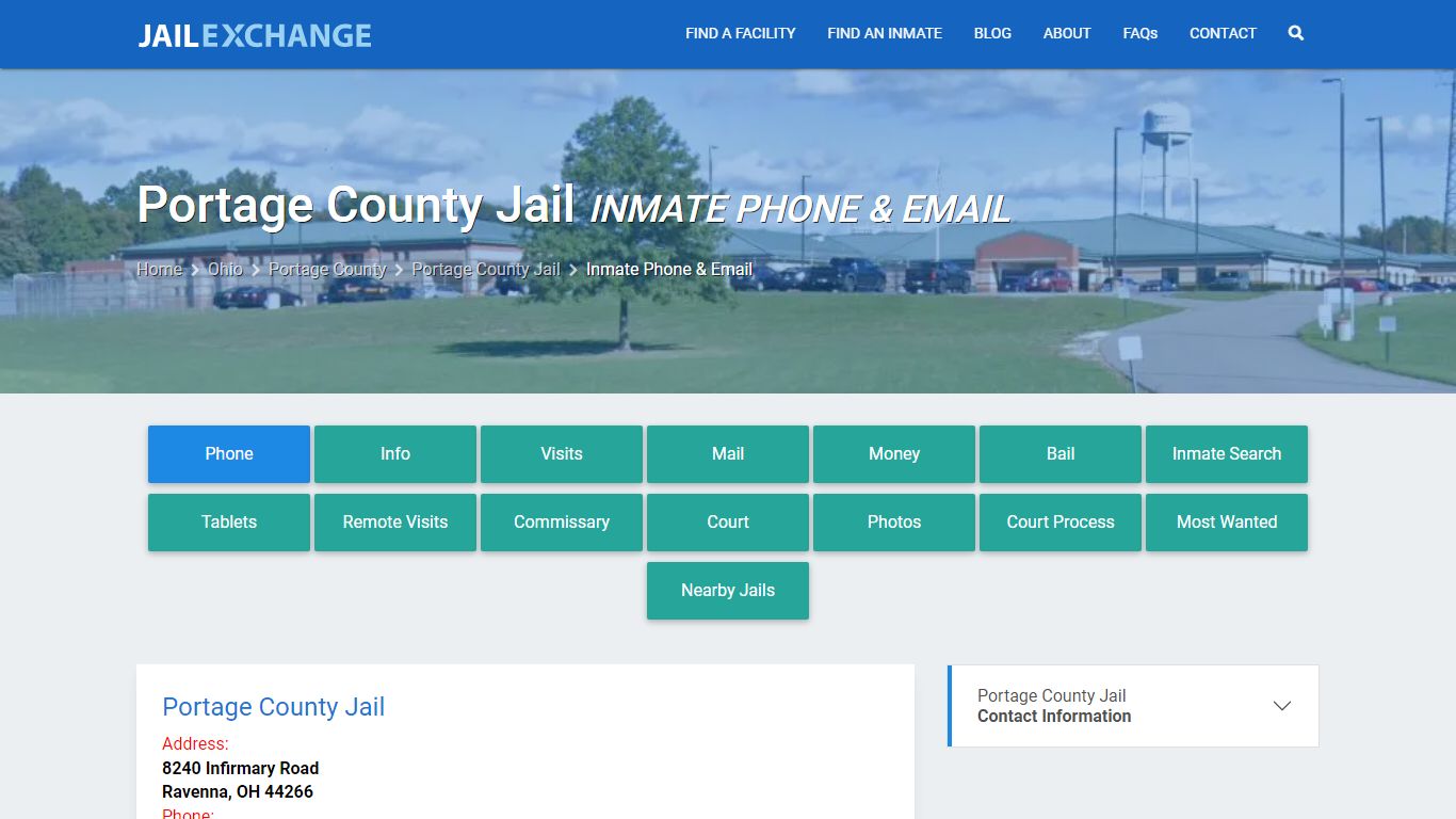 Inmate Phone - Portage County Jail, OH - Jail Exchange